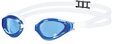 ARENA ARES5 Erwachsene Unisex Wettkampf Schwimmbrille Python Clear Blue White one Size
