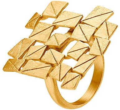 Heideman Ring Damen Partis gold Edelstahl vergoldet matt Gr.60