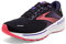 Brooks Damen Adrenaline GTS 22 Laufschuh, Black/Dianthus/Silver, 36.5 EU