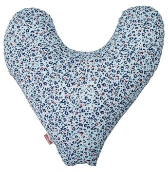 POWER INN Cojín para el pecho Hope aprox. 32x34cm | Cojín en forma de corazón para aliviar el dolor después de una mastectomía | suave cojín para el brazo o la axila | 100% algodón (gris claro)