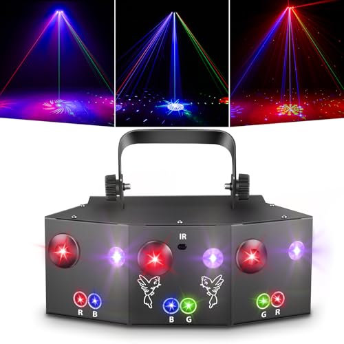 Luce da discoteca, T12 Dms512, faretto a LED RGB, proiettore DJ, controllo musicale, per KTV, riunioni di famiglia, matrimonio, compleanno, Halloween, calendario dell'Avvento