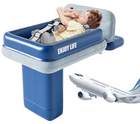 Cama de Avión para Niños Pequeños | Cama Inflable de Vuelo para Niños | Colchón de Aire Portátil y Suave para Dormir Niños para Viajes en Avión, Tren, Hotel, Viajes por Carretera, Asiento de Coche y