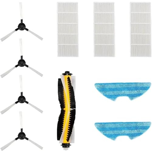For Bagotte BL509 Vacuum Cleaner Main Brush Side Vrush Mop Cloth Set Sweeper Parts Household Cleaning Parts Replacement