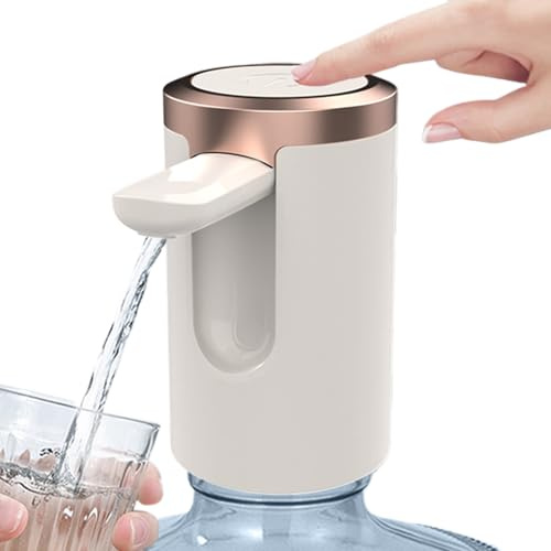 Water Bottle Pump - 4.2 Inch Water Jugs, Foldable Water Outlet, PP Water Dispenser for Gallons, Portable Electric for Kitchen, Home, Outdoor, Sports, Camping, Party, Home, Kitchen, Office