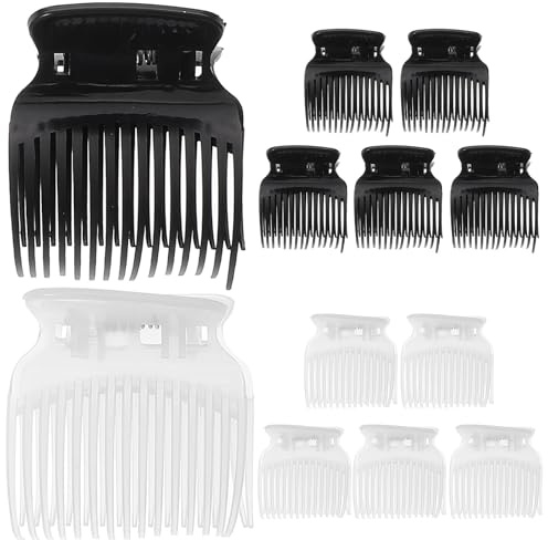TEHAUX Pinces à Cheveux Clips de Remplacement Lot de 12 en ABS pour Coiffure Rapide et Protection Thermique pour Rouleaux Chauffants, pour Voyage et Domicile