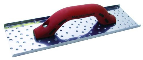 Tabla de rascar de Marshalltown, tabla de frotar para espuma de poliestireno con mango DuraSoft, de acero inoxidable, dimensiones: 356x102 mm