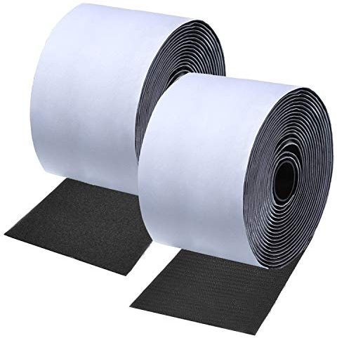 ANDERK 11CM x 2M Versatile Sticky Pads Fastening Tape Hook and Loop Straps Sticky Back Self Adhesive