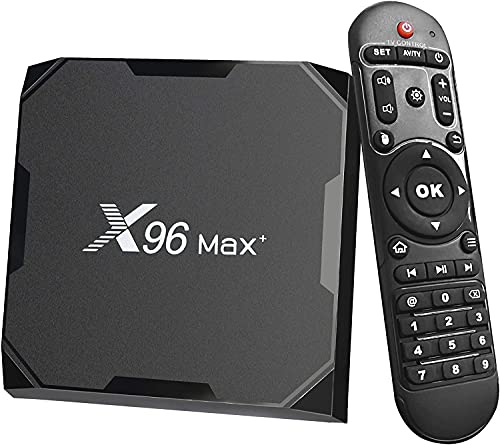 Android 9.0 TV Box 4GB RAM 32GB ROM, X96 Max+ Android Box Amlogic S905X3 Quad-Core 2.4G + 5.8G WiFi Bluetooth 4.0 4K 60fps HDR