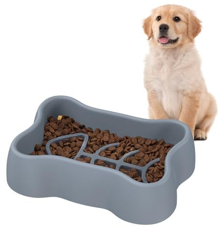 ORIA Slow Feeder Dog Bowls, Silicone Dog Slow Feeder, Anti-Choking Puzzle Dog Food Bowls, Interactive Dog Feeding Bowls with Non Slip Base, Machine Washable, for Small Medium Large Breed