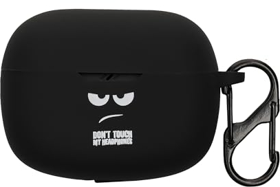 kwmobile Hülle kompatibel mit JBL Wave Beam/Beam 2 / Wave 200TWS Hülle - Silikon Kopfhörer Schutzhülle Case Cover Weiß Schwarz Schwarz