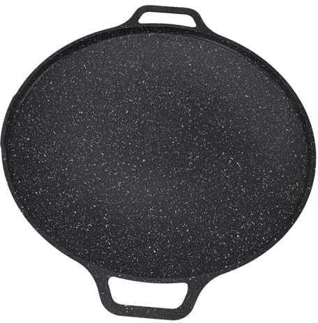 Padella Coreana in Alluminio Antiaderente, Resistente Alle Alte Temperature per Barbecue e Cottura Teppanyaki, Comoda e Durevole, per Grigliare Carne e verdure.