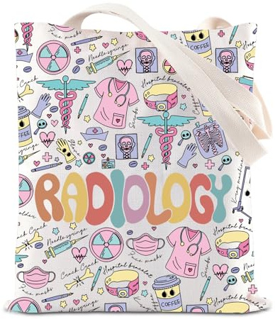 FOTAP Radiologia Regalo Tecnologo Radiologia Apprezzamento Regalo X-ray Tech Cosmetic Bag Radiologia Regalo Borsa da Viaggio, Radiologia T, INCHES