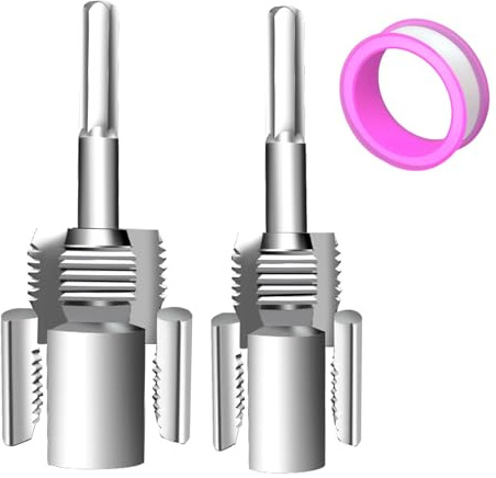 Integrated Internal & External Pipe Threading Tool, Function Pipe Thread Cutting Tool, Front Before PVC Pipe Re Threader Tool Electric Drill Thread Size Maker Kit For PPR Pipe Tap Die Se