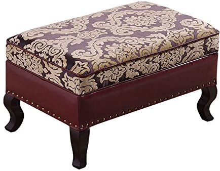 Träbänk For Entrén Med Sammetssits, Modern Accentfotpall For Sovrum, Vardagsrum, Studentrum(D,39x18x16inch)