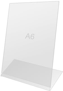 Eleganter Aufsteller A6 – Tischaufsteller A6 für Büro, Rezeption, Hochzeit – Hochwertiger Ständer für Einzigartige Veranstaltungen 15 x 10,5 cm