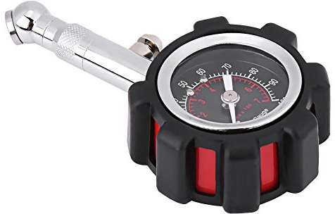 Reifendruckprüfer 0-100PSI Reifendruckmesser Professioneller manueller Hochleistungsreifenluftdruckprüfer Präzise Messung