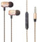 Alcatel 1S 2020 / Alcatel 1B 2022 / Alcatel 1S 2021 / Alcatel 3L 2021 - Earphone Earbud Noise Isolating Headphones With 3.5mm Jack [Remote & Microphone] Strong Bass-Driven Stereo Sound (GOLD)