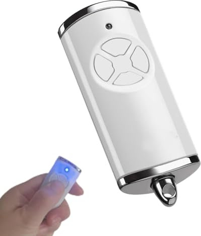 Émetteur portatif pour porte de garage 868,3 BS MHz - Compatible avec ouvre-porte de garage - Compatible avec bs HSM4 HSE2 HS1 HS4 HSZ1 HSZ2 - 1 pièce - Blanc