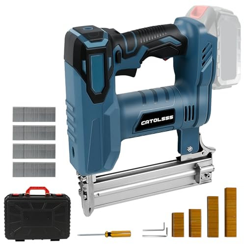 Akku Tacker Nagelpistole Kompatibel mit Makita 18V,100W Tackerpistole 2 Modi,18 Gauge 5/8 bis 1-1/4 Zoll,1000 Nägel/Klammern für Polsterei, Holzbearbeitung Projekte (ohne Akku)