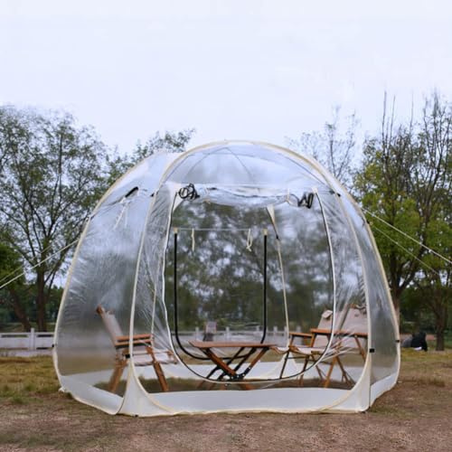 Bubbeltält – popup-lusthus för 4–6 personer – omedelbart camping tält baldakin lusthus perfekt för festevenemang – utomhusbubbla, omedelbar Igloo