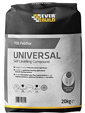 Everbuild 708 Febflor Universal Self-Levelling Compound – Fast Curing – 20 kg