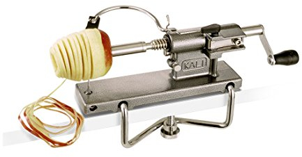 LOUIS TELLIER Pelador de Manzanas Profesional KALI - Pelador Manual Rápido y Resistente - Acero Inoxidable - Cocina Hogar Restaurante - Made in France