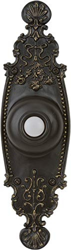 Craftmade PB3035-AZ Designer Surface Mount Lighted Doorbell LED Push Button, Antique Bronze (7H x 2W)