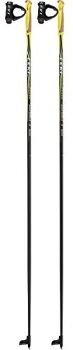 LEKI Langlaufstöcke CC 300, Schwarz/Weiß/Anthrazit (Hell)/Neongelb, 135 cm, 6434043