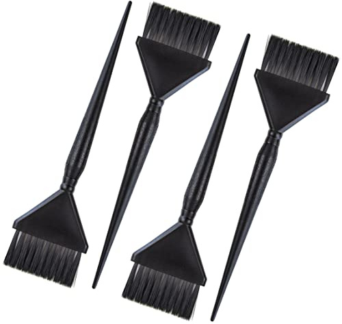 Classic Hair Dye Brushes - 4 Standard Size Tint Brushes for Hair Color - Hair Dye Brush Applicator - Hair Coloring Brush - Color Brushes for Hair Salon - Highlight Brush
