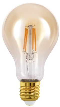 EGLO E27 LED-lampa, bärnstensfärgad vintage glödlampa