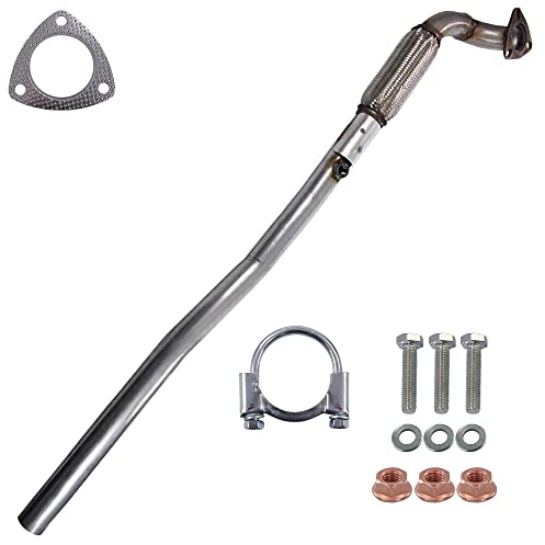 ATEC Germany 1x Abgasrohr Hosenrohr mit Anbaumaterial 1x Bügelschelle | Kompatibel mit: OPEL ASTRA H, ASTRA H Caravan, ASTRA H TwinTop, ZAFIRA / ZAFIRA FAMILY B