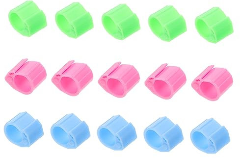 Angoily 20 Stück Tauben Fußringe Kunststoff Bunt Langlebig Identifikationsringe Geflügel Beinbänder Für Tauben Nymphensittiche Und Papageien