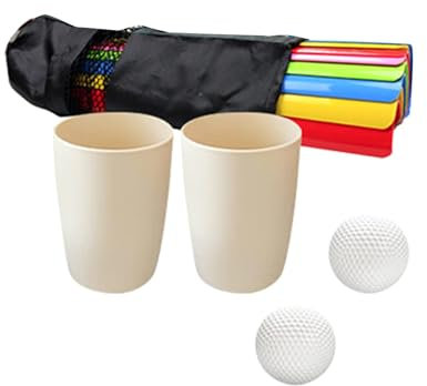 F Fityle Pipeline Teambuilding Activités de plein air Enfants Sports Équipes Construire Balles de golf avec sac de rangement pour communication Adultes en intérieur S 5,5 cm Largeur