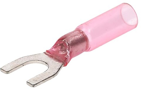 Kalitec 10 capicorda termorestringenti, 0,5-1,5 mm², colore rosso M5, capicorda termoretraibile, capocorda per cavi resistenti all'umidità