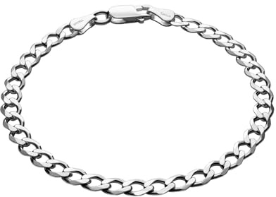 STERLL Bracciale Uomo In Argento Con Struttura A Maglie Catena Classico E Resistente
