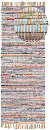 carpetfine Flachgewebeteppich Kelim Chindi Läufer Taupe 60x180 cm | Moderner Teppich für Wohn- und Schlafzimmer