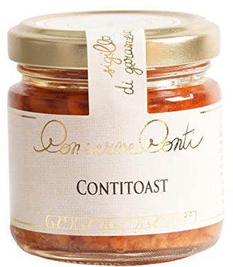 Conserve Conti - ConTitoast (farcitura per Toast) in olio extravergine d'oliva - 4 vasetti da ml. 106/360 g Produzione Artigianale Siciliana
