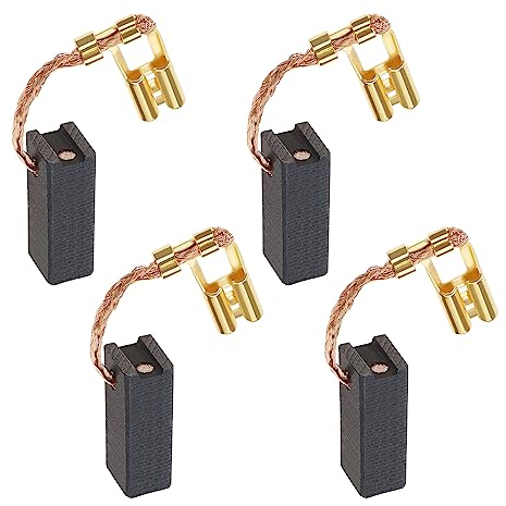 EMSea Lot de 2 paires de balais de charbon compatibles avec ponceuse à bande Holzher 2410 2411 2420 - Arrêt automatique - 6,4 x 8 x 18 mm - Pièces de rechange pour outils électriques