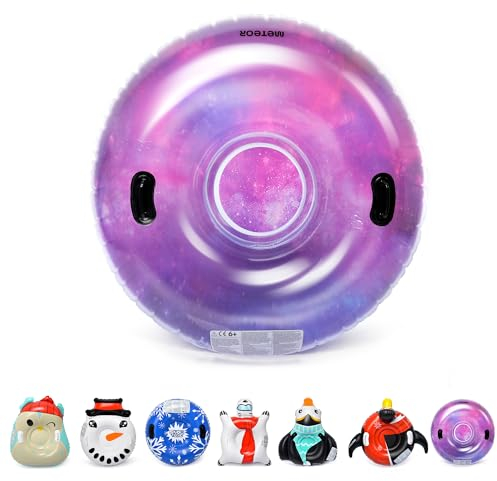 meteor Aufblasbare Schlitten Donut Schneerohr Aufblasbares Schnee Spielzeug für Erwachsene und Kinder Familienfreunde Outdoor-Aktivität An einem Ski -Hang nach Skifahren oder Snowboarden