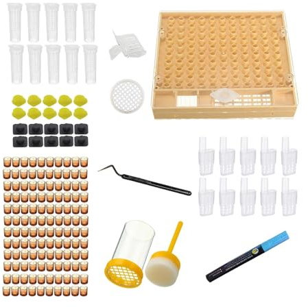 Königinnenzuchtsystem, Bienenzucht-Set | Komplettes Nierenzuchtsystem für Anfänger, komplettes Bienenzucht-Set, mobile Veredelungswerkzeuge für Imkerei,