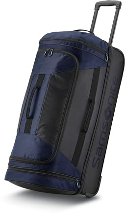 Samsonite Andante Reisetasche mit 2 Rollen, Marineblau/Schwarz, 28-Inch, Andante Reisetasche mit 2 Rollen