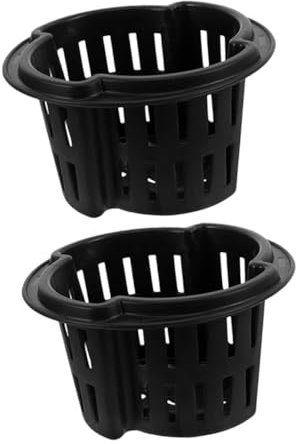 TOYANDONA 2pezzi Vasi Rete Per Idrocoltura in Plastica Kit Tazze Rete Per Coltivazione Vasi Da Traspiranti Per Piantagione Adatti Balcone e Per Controllo Delle Accessori Per Semina