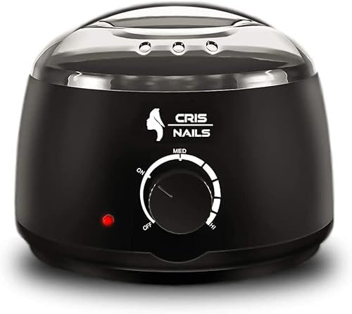 Cris Nails - Calentador de Cera Depilatoria Profesional - Máquina de Cera Caliente para Depilación Rápida en Cara, Axilas y Cuerpo,500ML, Compacto