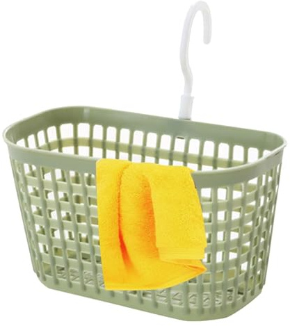 Canasta colgante | Almacenamiento del organizador de colgantes de desagüe transpirable con gancho de rotación de 360 grados, bandeja de la función de drenaje para suministros para el hogar, herramient