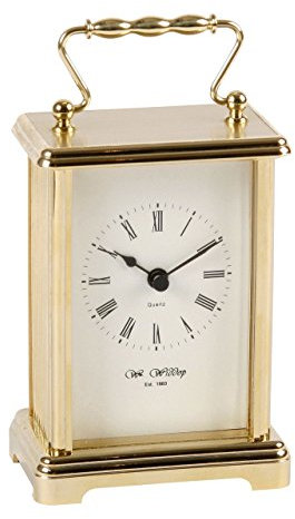 Widdop Brass Effect Carriage Clock