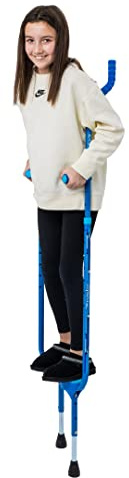 Flybar Master Walking Stilts for Kids – 5 Adjustable Heights, Sturdy, Easy Assembly, Wide Non-Slip Rubber Bottom Tip, Foam Grips, Outdoor Toys for Kids Ages 10+, 200 lbs
