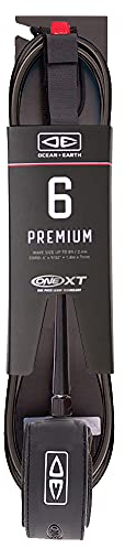 Ocean and Earth Premium 6ft Surf Leash 6 feet Black