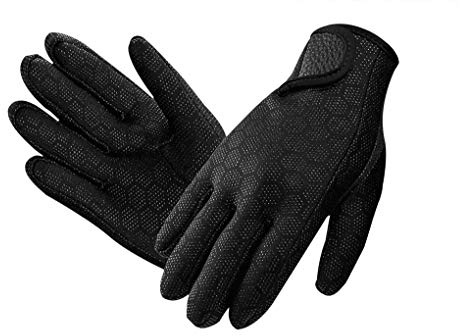 IPENNY Womens Girls Neoprene Wetsuit Gloves Super Stretch Diving Gloves 1.5mm Anti-Slip Scuba Surfing Swimming Snorkelling Gloves Sailing Kayaking Canoeing Watersports Activities Thermal Gloves