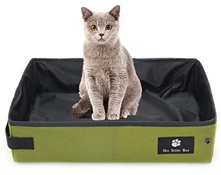 HEELPPO Arenero Gato Arena Gatos Arenero Gatos Arenero Arenera para Gatos Caja De Arena para Gatos Cubierta Arenero para Gatos Arenero Gatos Grande Gatito Camada Bandeja Green,s