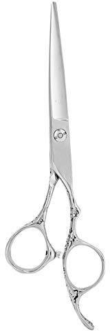 Ciseaux de Coupe Cheveux Professionnels, 7,0 Pouces 404 Acier Bord Droit Aiguisés Coiffeur Pour Coiffure Texturisant, Salon Maison Barbier Pointus Inoxydable Japonais Artisanal Précise Meilleur Cadeau